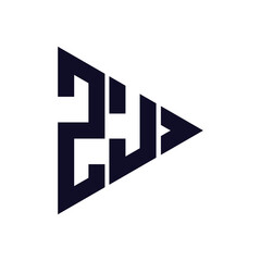 triangle letter logo design