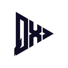 triangle letter logo design