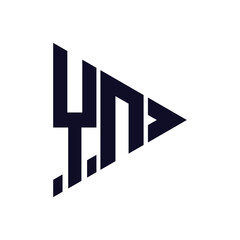 triangle letter logo design