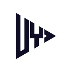 triangle letter logo design