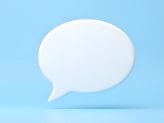 Cartoon style dialog box message Bubble bubble icon 3D rendering