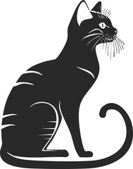 Obraz premium egyption mau cat silhouette illustration 