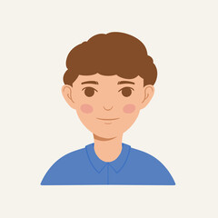 Flat color design person avatar