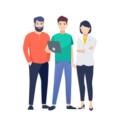 Fototapeta premium Tech Industry Worker Team Illustration
