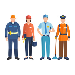 Public Service Worker Team Icon