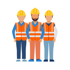 Construction Team Workers Icon
