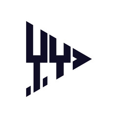 triangle letter logo design