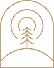 Landscape Linear Frame Border Minimalist