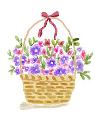 Full flowers in bouquet