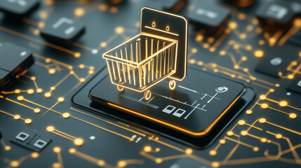 Digital shopping experience online marketplace graphic design virtual environment close-up e-commerce innovation