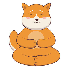 Cute Dog Mascot Illustration with Cartoon Design. Vector Character.