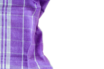 checkered napkin for copy space