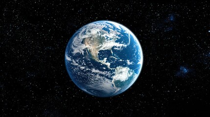 Fototapeta premium A digital representation of the Earth with data overlays in space