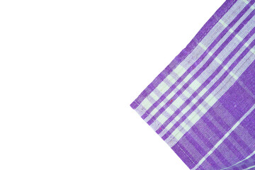 purple napkin flat lay for banner