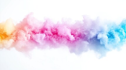 Fototapeta premium Abstract Rainbow Cloud Stream