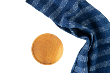 blue napkin decoration for banner background