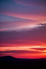 Obraz premium Sky with fluid sunset gradients.