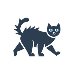 Cat with Spiky Fur Icon
