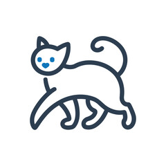 Cute Cat with Blue Eyes Icon