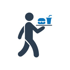 Person Carrying Food Icon