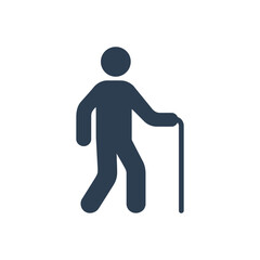Person Walking with Cane icon