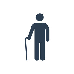 Person Walking with Cane icon