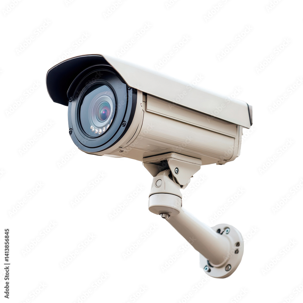 Poster surveillance camera designed for security monitoring in various environments with a minimalist appea