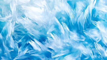 Obraz premium Blue Ice Crystal Texture Background - Abstract Textures