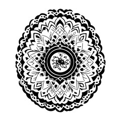 Intricate Ornamental Mandala Design Vector Image