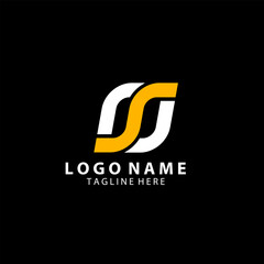 Obraz premium initial letter rsj logo design vector