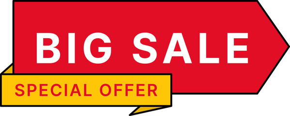 Big sale label - outline