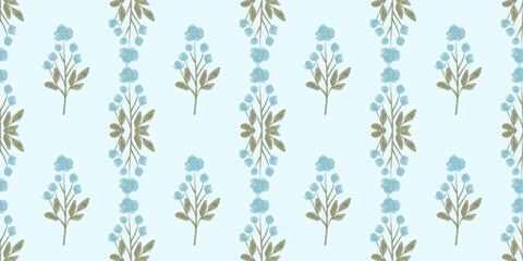Seamless watercolour and unique floral pattern background for covers, notes, Soft backgrounds colour. Watercolour art work. 