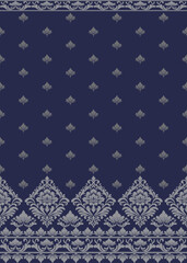 Elegant Traditional Damask Seamless Pattern for Wallpaper, Fabric, Invitation, Home Decor, Textile Design. Vector Design.