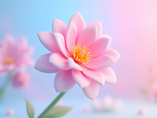 Fototapeta premium Colorful flower graphic poster PPT background, abstract flower computer wallpaper background
