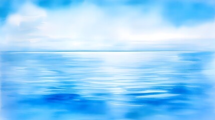 Fototapeta premium Serene Blue Ocean Water Background - Abstract Nature Photography