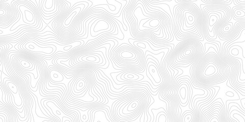 Abstract modern white and black topographic contour map wavy line, digital print terrain lines texture vector white background.