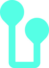 Initial Letter U Logo Element Set