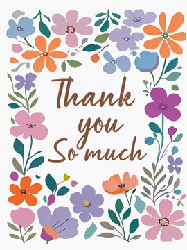 flower greeting cards invitation Mockup thank you card a5 card mothers day card mother birthday card floral greeting card with flowers