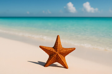 Close-up of a Starfish on a Tropical Beach