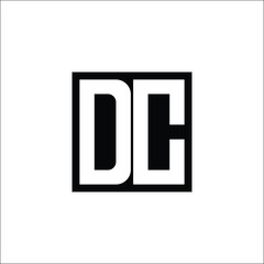 Fototapeta premium Modern Letter Combination Logo - Minimalistic Design