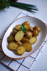 Roasted baby potatoes