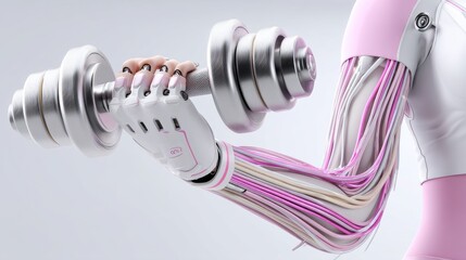 Empowering Wellness: Transform Your Mind and Body with This Conceptual Icon Collection Featuring a Strong Woman and Health Themes