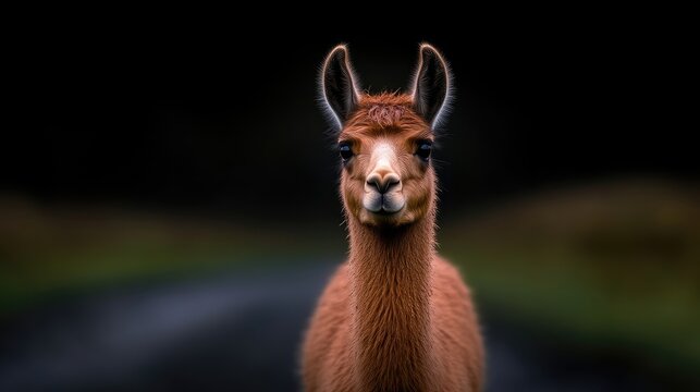 Close-up of a llama