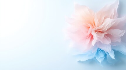 Fototapeta premium Delicate pastel paper flower arrangement