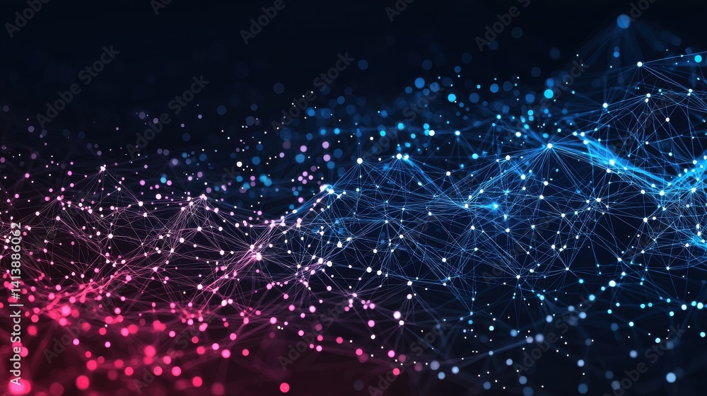 Aufkleber digital wave patterns abstract art studio technology close-up view