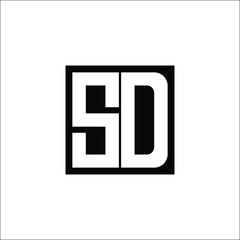 Modern Letter Combination Logo - Minimalistic Design