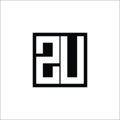 Modern Letter Combination Logo - Minimalistic Design