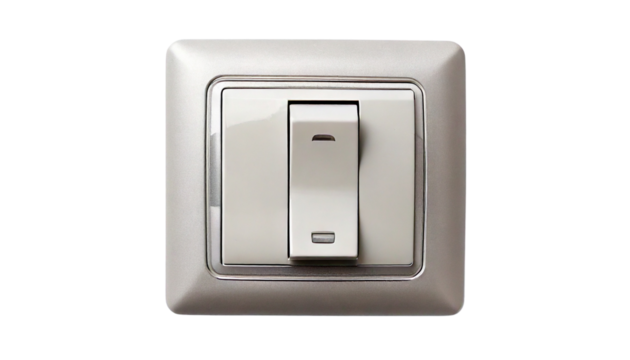 light switch on a white background Png