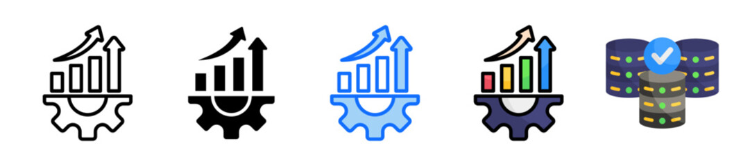 Profit Icon Set Multiple Style Collection