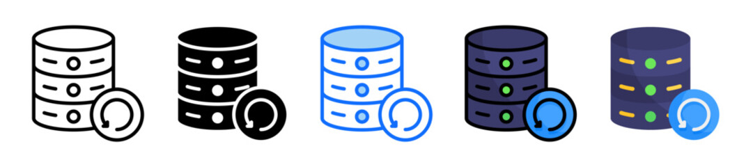 Reload Icon Set Multiple Style Collection